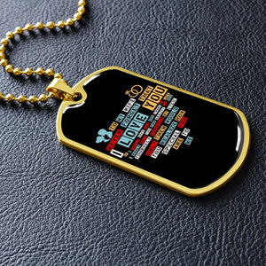 To My Wife | I Love You (Dog Tag) | Jewelry | TageUnlimited