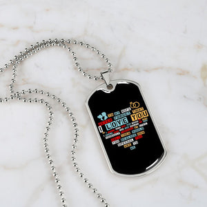 To My Wife | I Love You (Dog Tag) | Jewelry | TageUnlimited
