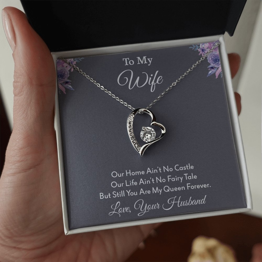 To My Wife | Our Home Ain't No Castle | Jewelry | C30025TG, C30025TR, lx-C30025, PB23-WOOD, PROD-2164568, PT-781, TNM-1, USER-43062 | TageUnlimited