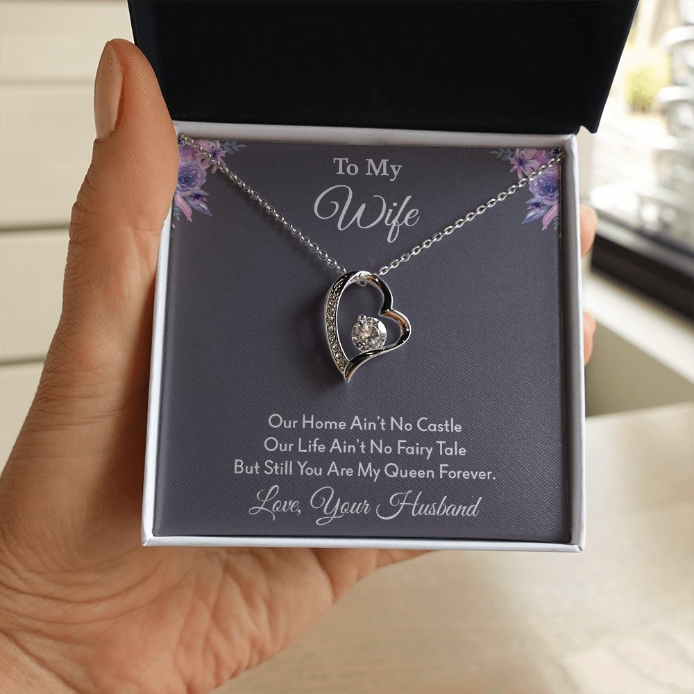To My Wife | Our Home Ain't No Castle | Jewelry | C30025TG, C30025TR, lx-C30025, PB23-WOOD, PROD-2164568, PT-781, TNM-1, USER-43062 | TageUnlimited