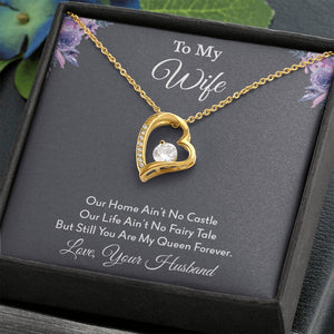 To My Wife | Our Home Ain't No Castle | Jewelry | C30025TG, C30025TR, lx-C30025, PB23-WOOD, PROD-2164568, PT-781, TNM-1, USER-43062 | TageUnlimited