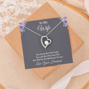 To My Wife | Our Home Ain't No Castle | Jewelry | C30025TG, C30025TR, lx-C30025, PB23-WOOD, PROD-2164568, PT-781, TNM-1, USER-43062 | TageUnlimited