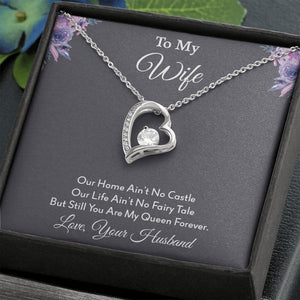 To My Wife | Our Home Ain't No Castle | Jewelry | C30025TG, C30025TR, lx-C30025, PB23-WOOD, PROD-2164568, PT-781, TNM-1, USER-43062 | TageUnlimited