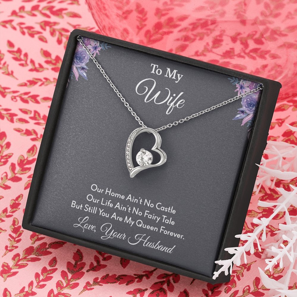 To My Wife | Our Home Ain't No Castle | Jewelry | C30025TG, C30025TR, lx-C30025, PB23-WOOD, PROD-2164568, PT-781, TNM-1, USER-43062 | TageUnlimited