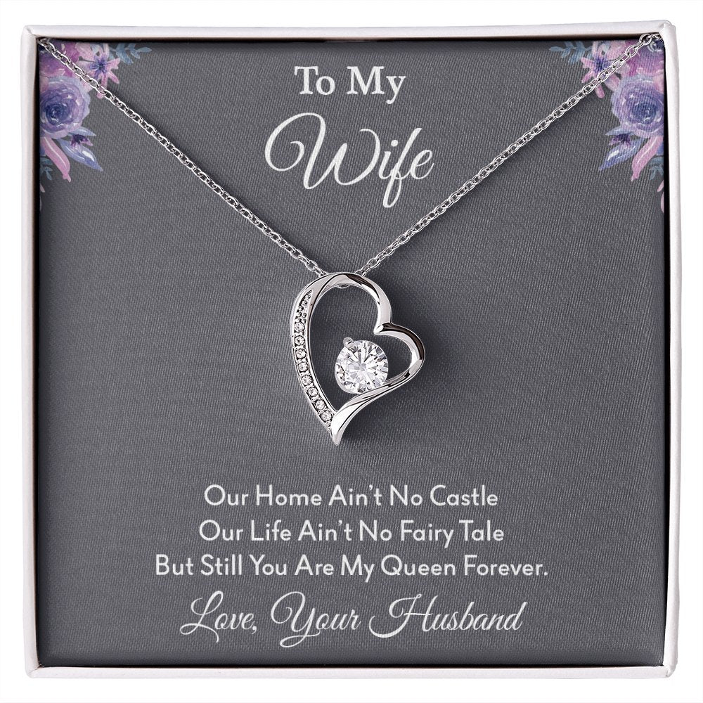 To My Wife | Our Home Ain't No Castle | Jewelry | C30025TG, C30025TR, lx-C30025, PB23-WOOD, PROD-2164568, PT-781, TNM-1, USER-43062 | TageUnlimited