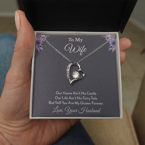 To My Wife | Our Home Ain't No Castle | Jewelry | C30025TG, C30025TR, lx-C30025, PB23-WOOD, PROD-2164568, PT-781, TNM-1, USER-43062 | TageUnlimited