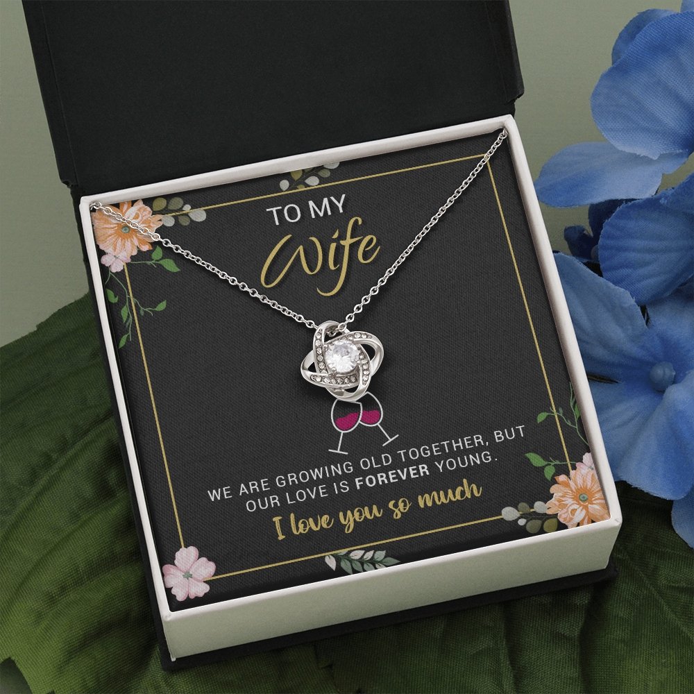 To My Wife | Our Love Is Forever Young ❤️💎 | Jewelry | C30011TG, C30011TR, lx-C30011, PB23-WOOD, PROD-1893543, PT-922, TNM-1, USER-43062 | TageUnlimited