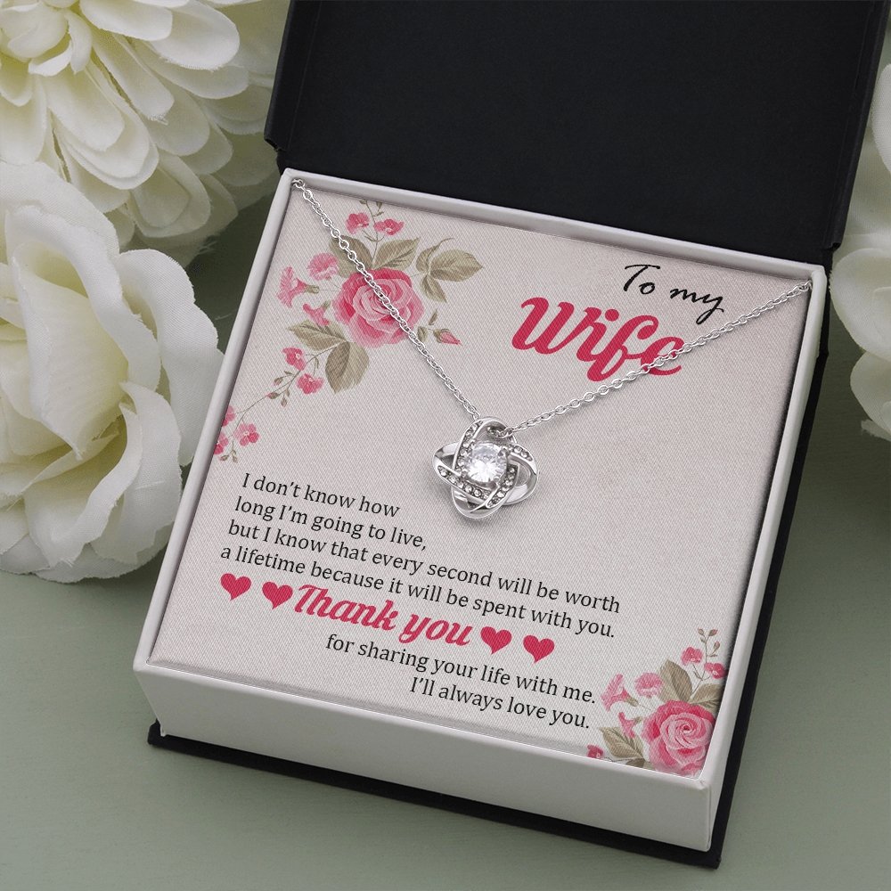 To My Wife | Thank You For Sharing Your Life With Me 🌹💎 | Jewelry | C30011TG, C30011TR, lx-C30011, PB23-WOOD, PROD-1879288, PT-922, TNM-1, USER-43062 | TageUnlimited