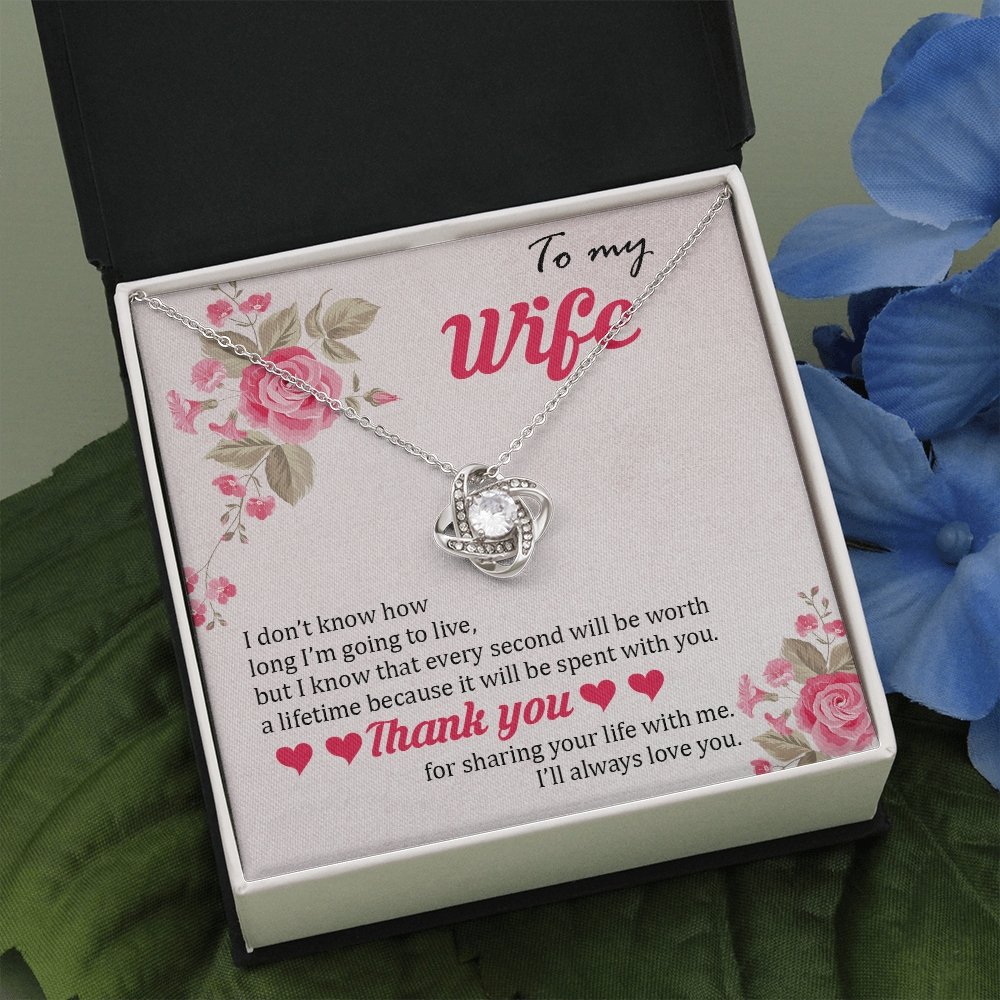 To My Wife | Thank You For Sharing Your Life With Me 🌹💎 | Jewelry | C30011TG, C30011TR, lx-C30011, PB23-WOOD, PROD-1879288, PT-922, TNM-1, USER-43062 | TageUnlimited