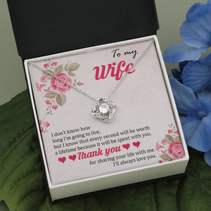 To My Wife | Thank You For Sharing Your Life With Me 🌹💎 | Jewelry | C30011TG, C30011TR, lx-C30011, PB23-WOOD, PROD-1879288, PT-922, TNM-1, USER-43062 | TageUnlimited