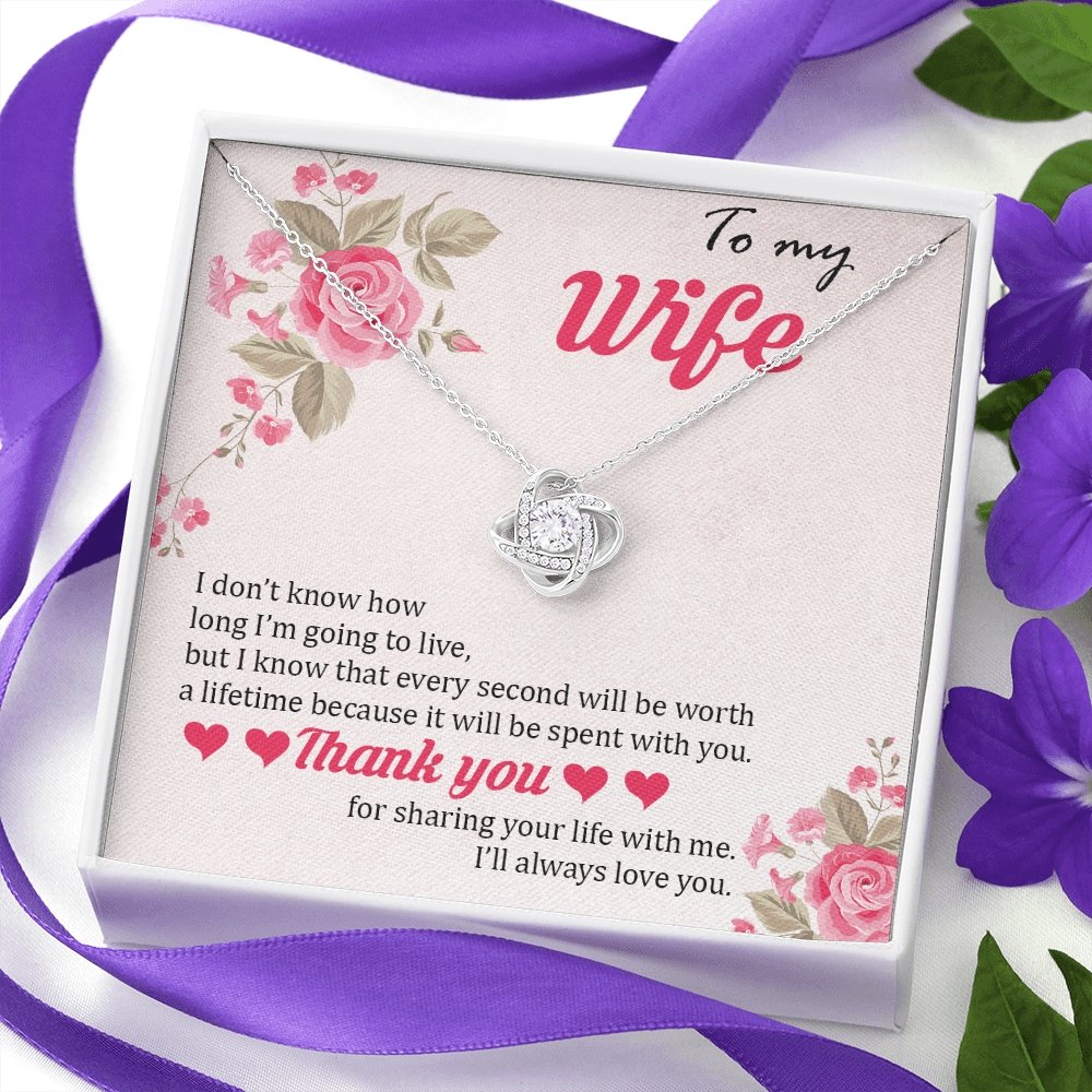 To My Wife | Thank You For Sharing Your Life With Me 🌹💎 | Jewelry | C30011TG, C30011TR, lx-C30011, PB23-WOOD, PROD-1879288, PT-922, TNM-1, USER-43062 | TageUnlimited