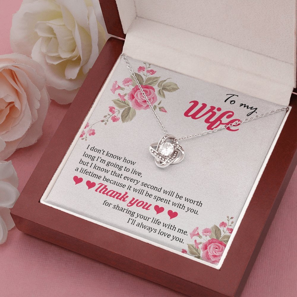 To My Wife | Thank You For Sharing Your Life With Me 🌹💎 | Jewelry | C30011TG, C30011TR, lx-C30011, PB23-WOOD, PROD-1879288, PT-922, TNM-1, USER-43062 | TageUnlimited