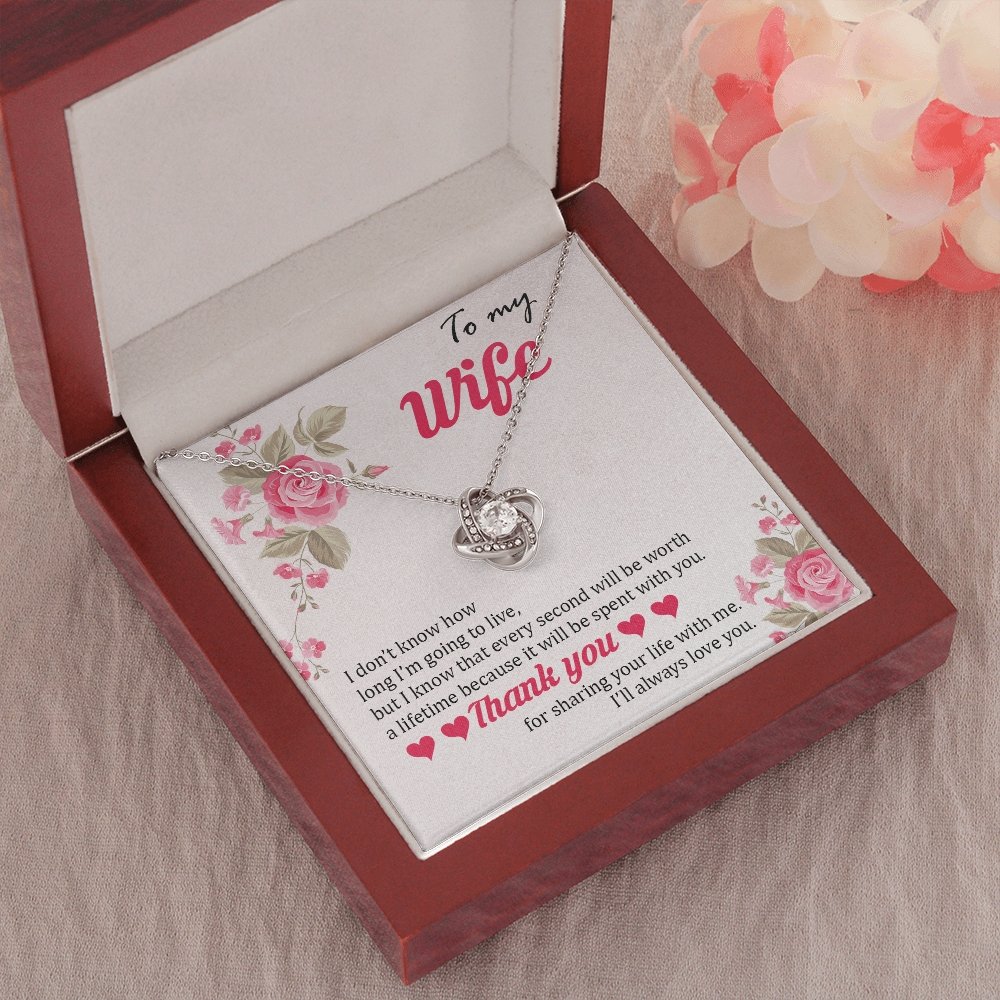 To My Wife | Thank You For Sharing Your Life With Me 🌹💎 | Jewelry | C30011TG, C30011TR, lx-C30011, PB23-WOOD, PROD-1879288, PT-922, TNM-1, USER-43062 | TageUnlimited
