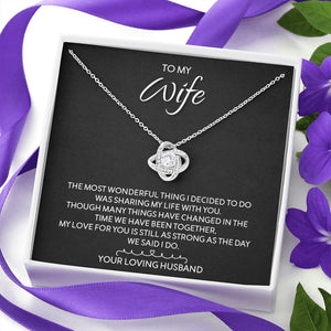 To My Wife | The Most Wonderful Thing | Jewelry | C30011TG, C30011TR, lx-C30011, PB23-WOOD, PROD-1996432, PT-922, TNM-1, USER-43062 | TageUnlimited