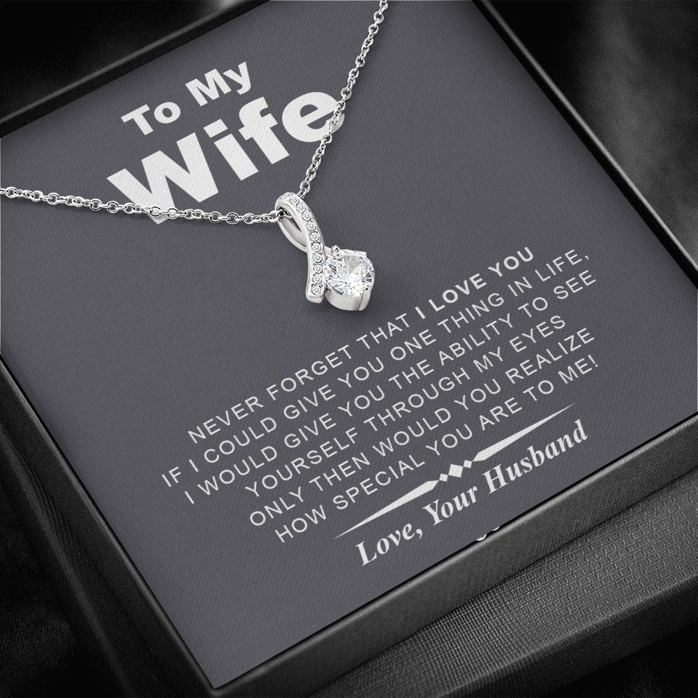 To My Wife | Through My Eyes 💓💎 | Jewelry | C30084TG, C30084TR, lx-C30084, PB23-WOOD, PROD-1750670, PT-930, TNM-1, USER-43062 | TageUnlimited