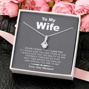 To My Wife | Through My Eyes 💓💎 | Jewelry | C30084TG, C30084TR, lx-C30084, PB23-WOOD, PROD-1750670, PT-930, TNM-1, USER-43062 | TageUnlimited
