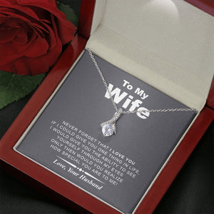 To My Wife | Through My Eyes 💓💎 | Jewelry | C30084TG, C30084TR, lx-C30084, PB23-WOOD, PROD-1750670, PT-930, TNM-1, USER-43062 | TageUnlimited