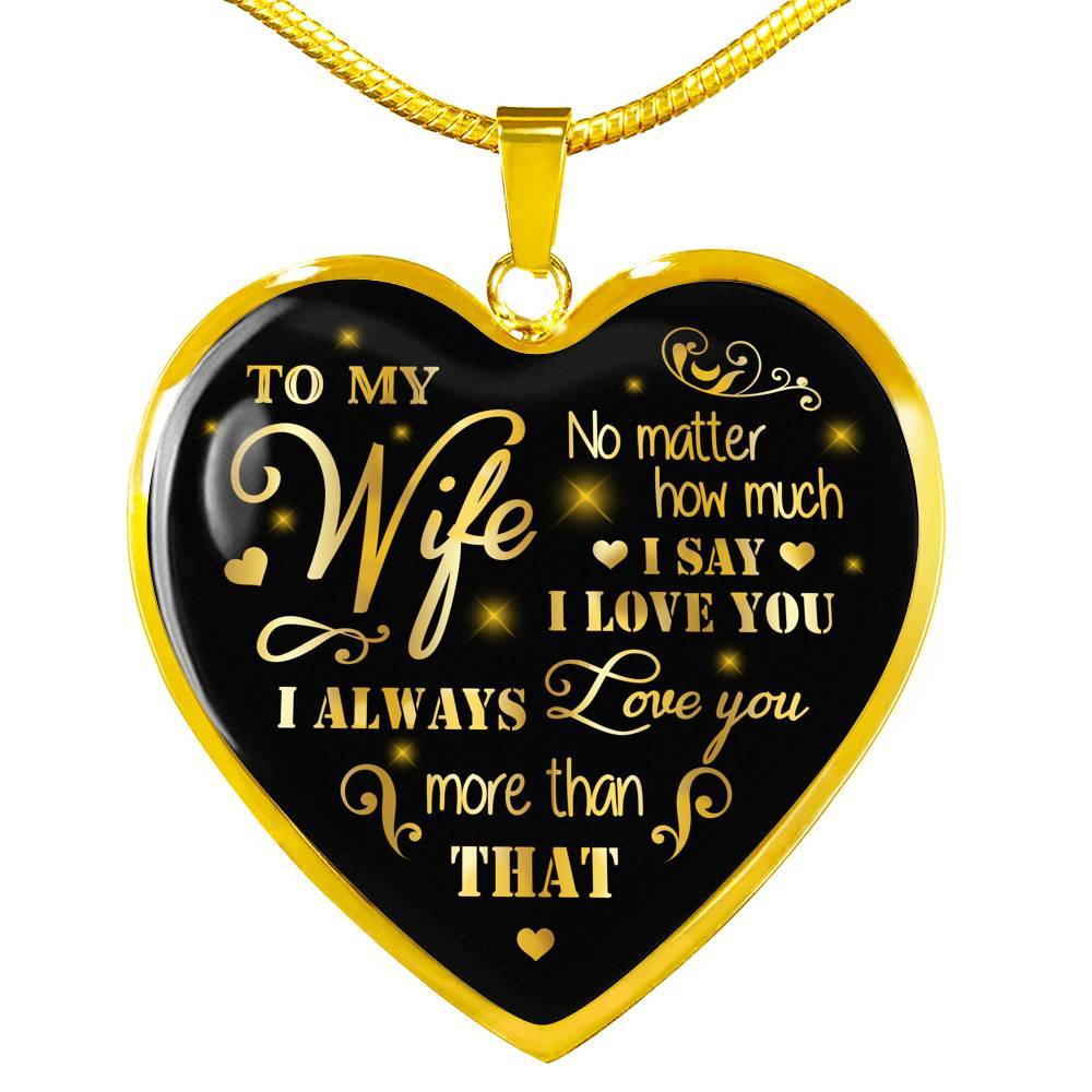 To My Wife You Are My Best Friend I Always Love You Heart Pendant Necklace To Wife Anniversary Birthday Gift From Husband | 0 | Tage-Active
