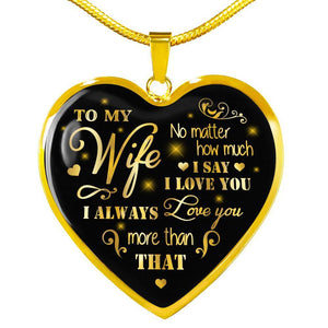 To My Wife You Are My Best Friend I Always Love You Heart Pendant Necklace To Wife Anniversary Birthday Gift From Husband | 0 | Tage-Active