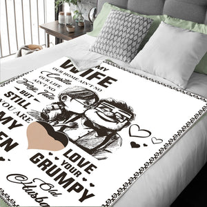 To My Wife You Are My Queen Forever Blanket. | Blanket | 50x60 Blanket, 50x60 Blankets, Blanket Gifts, Gift For Her, Gift For Wife, Gift From Husband, Letter Blanket, Wife Blanket, Wife gift idea | TageUnlimited