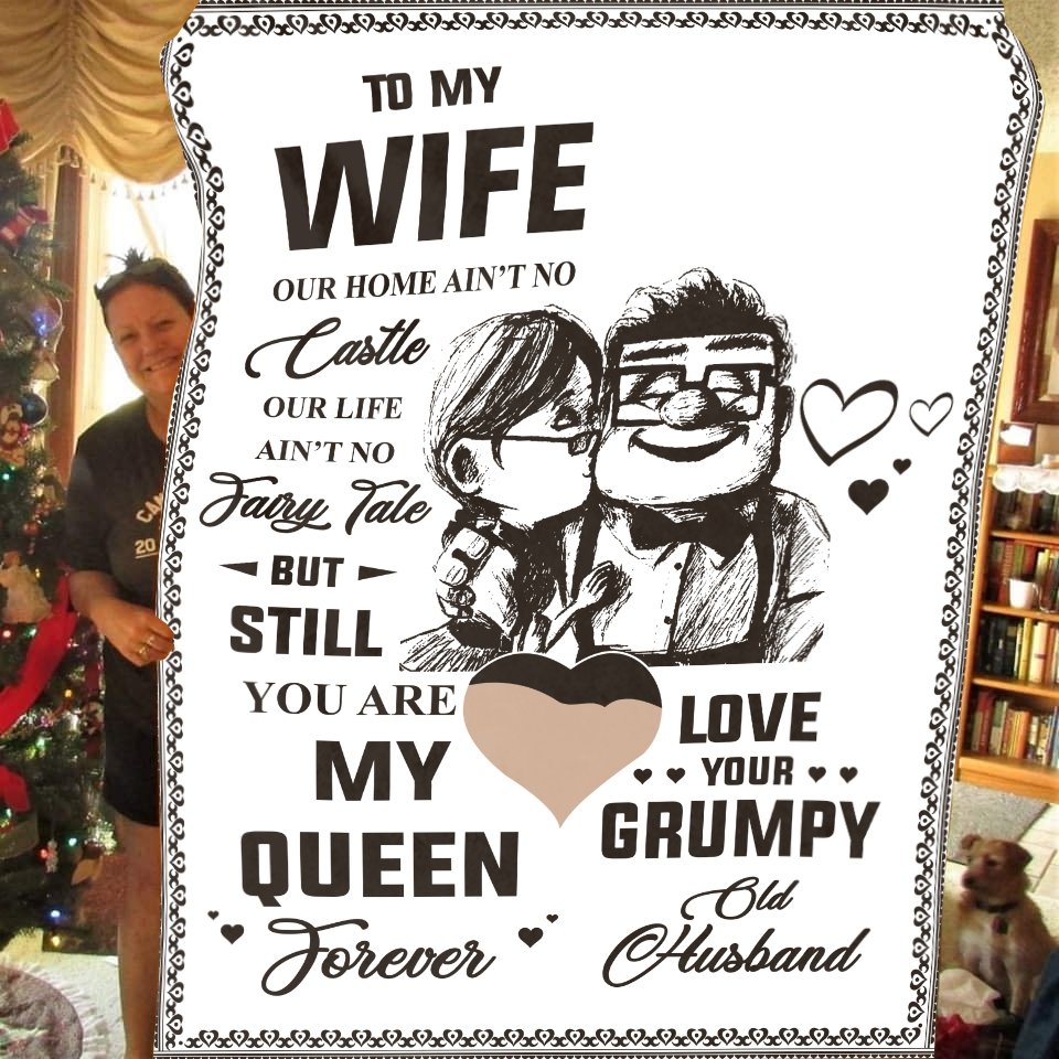 To My Wife You Are My Queen Forever Blanket. | Blanket | 50x60 Blanket, 50x60 Blankets, Blanket Gifts, Gift For Her, Gift For Wife, Gift From Husband, Letter Blanket, Wife Blanket, Wife gift idea | TageUnlimited