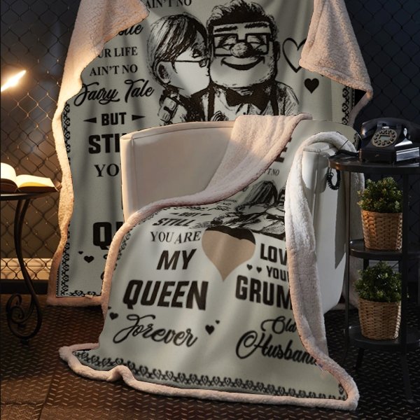 To My Wife You Are My Queen Forever Blanket. | Blanket | 50x60 Blanket, 50x60 Blankets, Blanket Gifts, Gift For Her, Gift For Wife, Gift From Husband, Letter Blanket, Wife Blanket, Wife gift idea | TageUnlimited