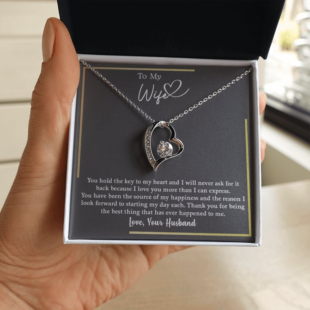 To My Wife | You Hold The Key To My Heart | Jewelry | C30025TG, C30025TR, lx-C30025, PB23-WOOD, PROD-2164688, PT-781, TNM-1, USER-43062 | TageUnlimited