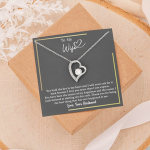 To My Wife | You Hold The Key To My Heart | Jewelry | C30025TG, C30025TR, lx-C30025, PB23-WOOD, PROD-2164688, PT-781, TNM-1, USER-43062 | TageUnlimited