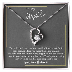 To My Wife | You Hold The Key To My Heart | Jewelry | C30025TG, C30025TR, lx-C30025, PB23-WOOD, PROD-2164688, PT-781, TNM-1, USER-43062 | TageUnlimited