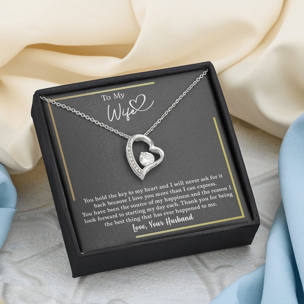 To My Wife | You Hold The Key To My Heart | Jewelry | C30025TG, C30025TR, lx-C30025, PB23-WOOD, PROD-2164688, PT-781, TNM-1, USER-43062 | TageUnlimited