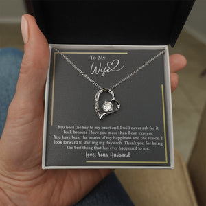 To My Wife | You Hold The Key To My Heart | Jewelry | C30025TG, C30025TR, lx-C30025, PB23-WOOD, PROD-2164688, PT-781, TNM-1, USER-43062 | TageUnlimited