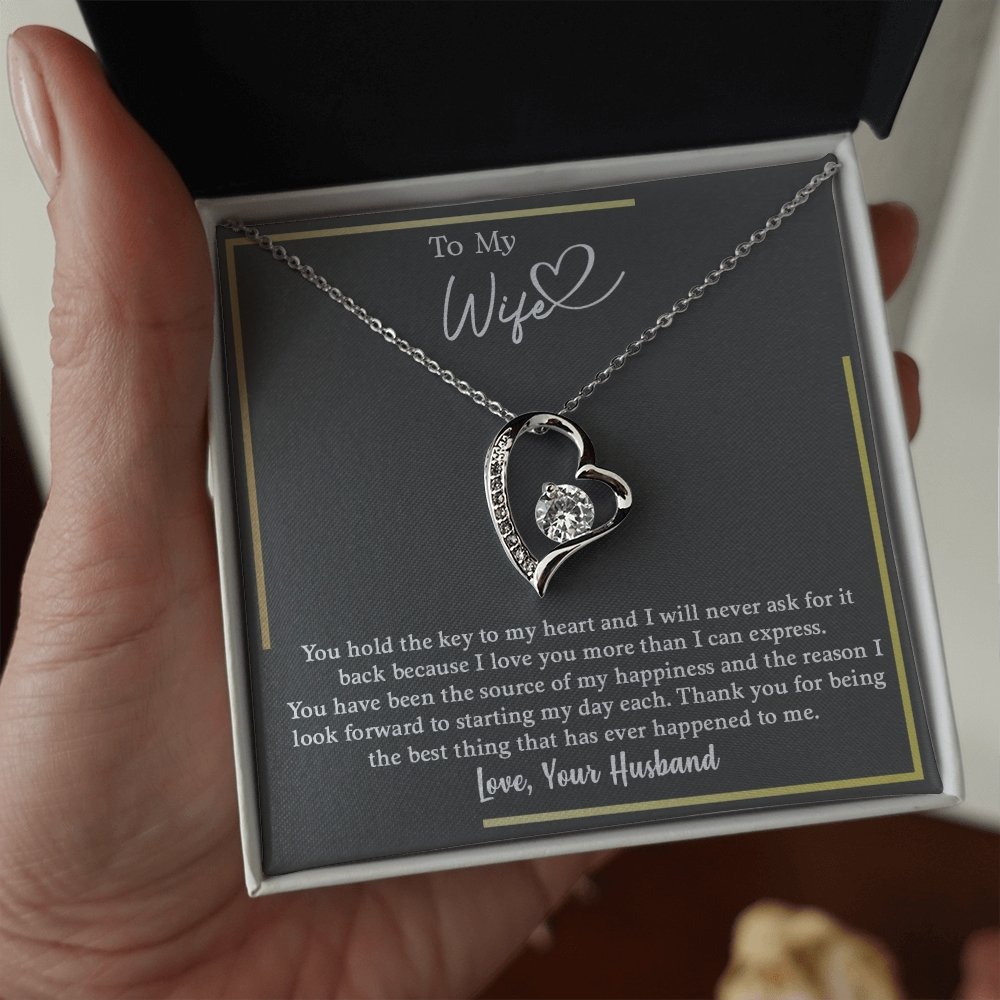To My Wife | You Hold The Key To My Heart | Jewelry | C30025TG, C30025TR, lx-C30025, PB23-WOOD, PROD-2164688, PT-781, TNM-1, USER-43062 | TageUnlimited