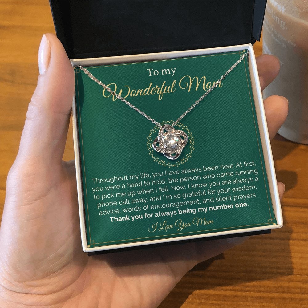 To My Wonderful Mom | Throughout My Life | Jewelry | C30011TG, C30011TR, lx-C30011, PB23-WOOD, PROD-2008295, PT-922, TNM-1, USER-43062 | TageUnlimited