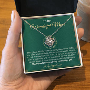 To My Wonderful Mom | Throughout My Life | Jewelry | C30011TG, C30011TR, lx-C30011, PB23-WOOD, PROD-2008295, PT-922, TNM-1, USER-43062 | TageUnlimited