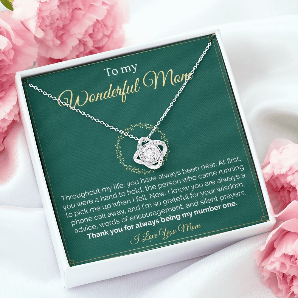 To My Wonderful Mom | Throughout My Life | Jewelry | C30011TG, C30011TR, lx-C30011, PB23-WOOD, PROD-2008295, PT-922, TNM-1, USER-43062 | TageUnlimited