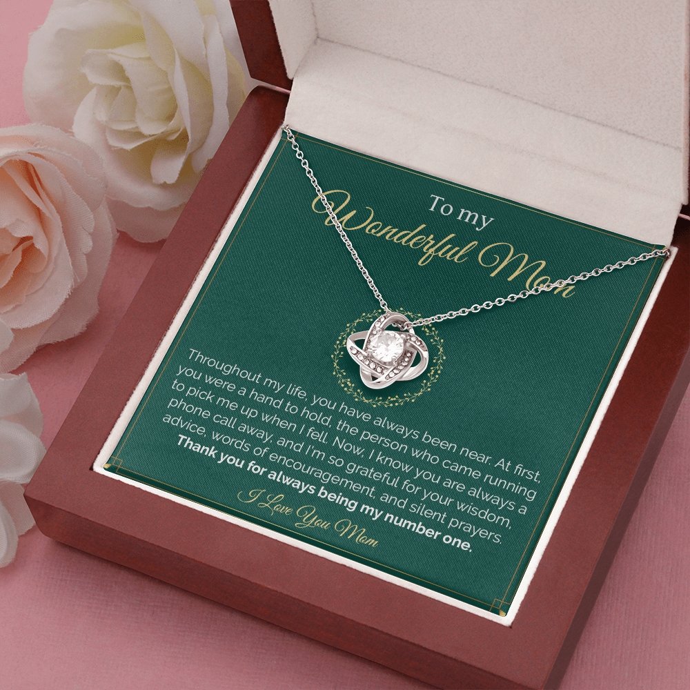 To My Wonderful Mom | Throughout My Life | Jewelry | C30011TG, C30011TR, lx-C30011, PB23-WOOD, PROD-2008295, PT-922, TNM-1, USER-43062 | TageUnlimited