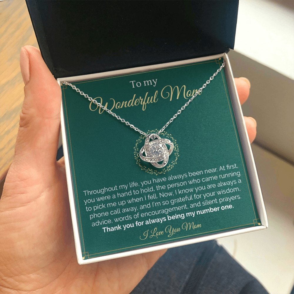 To My Wonderful Mom | Throughout My Life | Jewelry | C30011TG, C30011TR, lx-C30011, PB23-WOOD, PROD-2008295, PT-922, TNM-1, USER-43062 | TageUnlimited