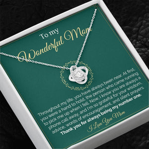To My Wonderful Mom | Throughout My Life | Jewelry | C30011TG, C30011TR, lx-C30011, PB23-WOOD, PROD-2008295, PT-922, TNM-1, USER-43062 | TageUnlimited