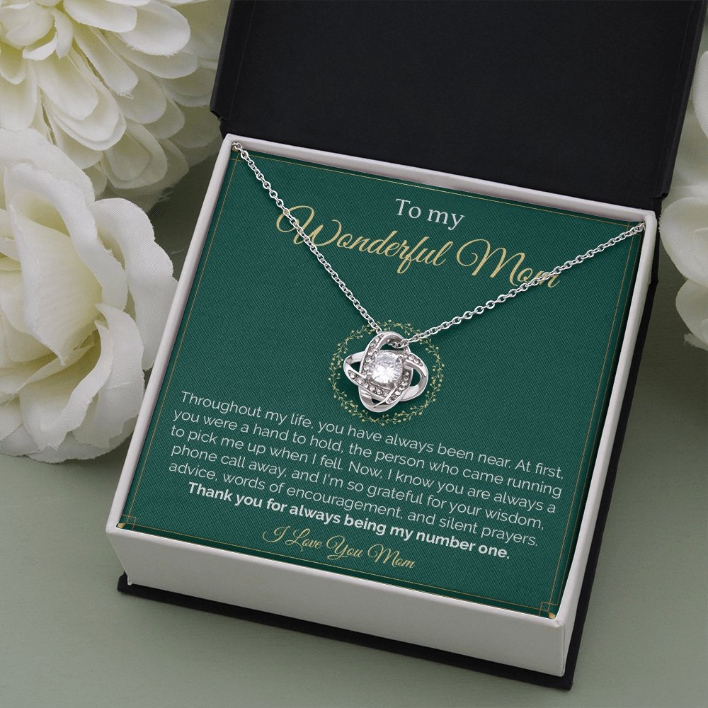 To My Wonderful Mom | Throughout My Life | Jewelry | C30011TG, C30011TR, lx-C30011, PB23-WOOD, PROD-2008295, PT-922, TNM-1, USER-43062 | TageUnlimited