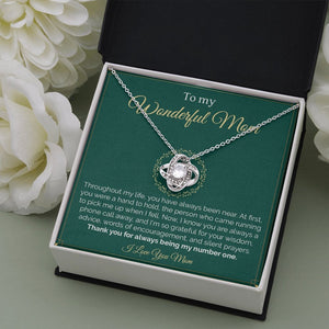 To My Wonderful Mom | Throughout My Life | Jewelry | C30011TG, C30011TR, lx-C30011, PB23-WOOD, PROD-2008295, PT-922, TNM-1, USER-43062 | TageUnlimited
