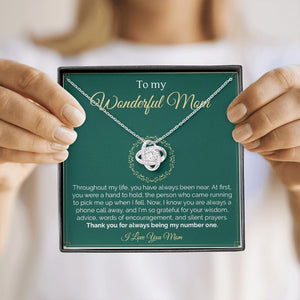 To My Wonderful Mom | Throughout My Life | Jewelry | C30011TG, C30011TR, lx-C30011, PB23-WOOD, PROD-2008295, PT-922, TNM-1, USER-43062 | TageUnlimited