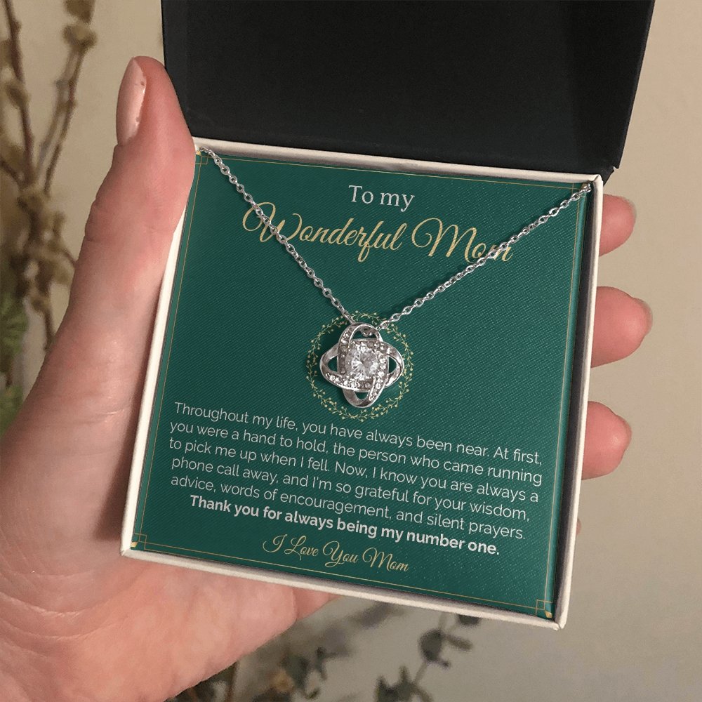 To My Wonderful Mom | Throughout My Life | Jewelry | C30011TG, C30011TR, lx-C30011, PB23-WOOD, PROD-2008295, PT-922, TNM-1, USER-43062 | TageUnlimited