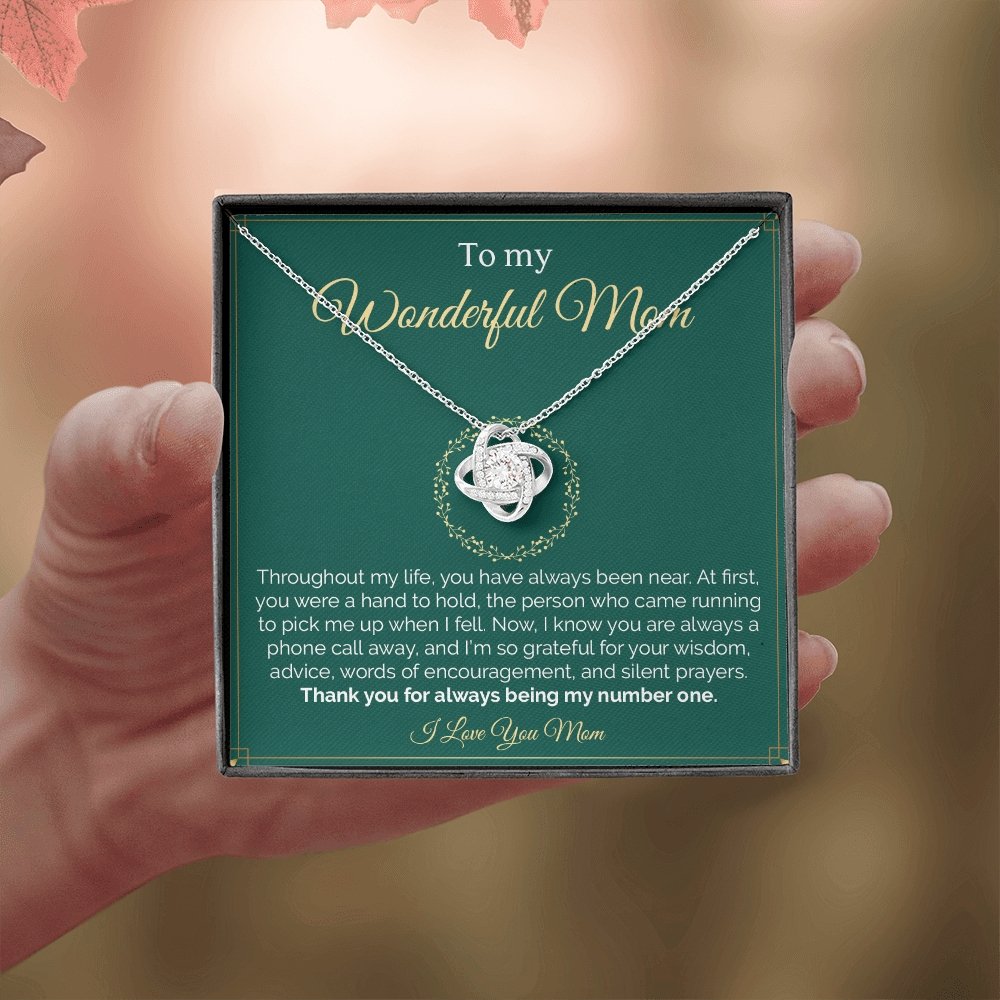 To My Wonderful Mom | Throughout My Life | Jewelry | C30011TG, C30011TR, lx-C30011, PB23-WOOD, PROD-2008295, PT-922, TNM-1, USER-43062 | TageUnlimited