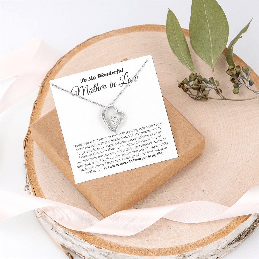 To My Wonderful Mother In Law | I Am So Lucky To Have You In My Life | Jewelry | C30025TG, C30025TR, lx-C30025, PB23-WOOD, PROD-2074744, PT-781, TNM-1, USER-43062 | TageUnlimited