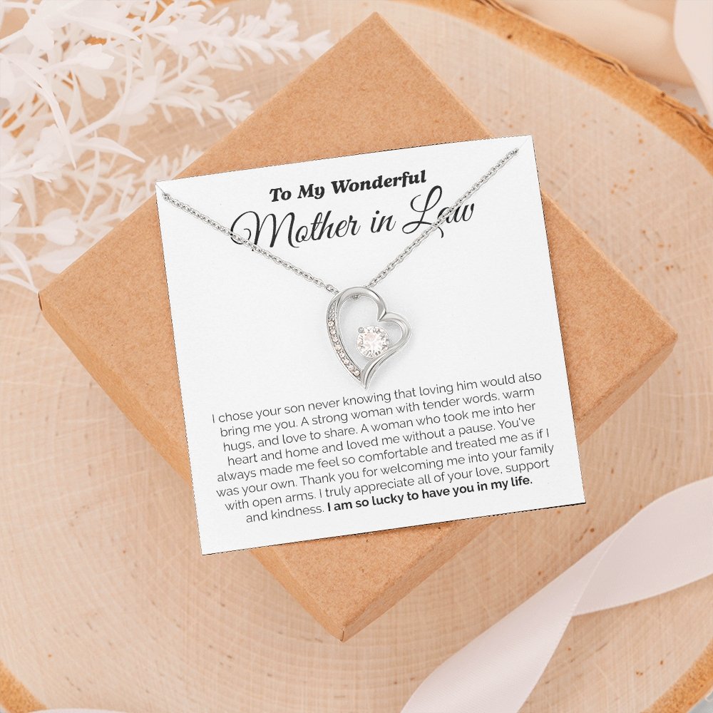 To My Wonderful Mother In Law | I Am So Lucky To Have You In My Life | Jewelry | C30025TG, C30025TR, lx-C30025, PB23-WOOD, PROD-2074744, PT-781, TNM-1, USER-43062 | TageUnlimited