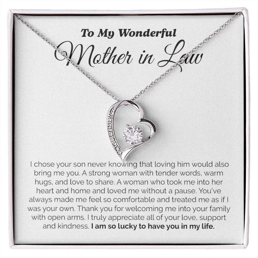 To My Wonderful Mother In Law | I Am So Lucky To Have You In My Life | Jewelry | C30025TG, C30025TR, lx-C30025, PB23-WOOD, PROD-2074744, PT-781, TNM-1, USER-43062 | TageUnlimited