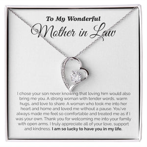 To My Wonderful Mother In Law | I Am So Lucky To Have You In My Life | Jewelry | C30025TG, C30025TR, lx-C30025, PB23-WOOD, PROD-2074744, PT-781, TNM-1, USER-43062 | TageUnlimited