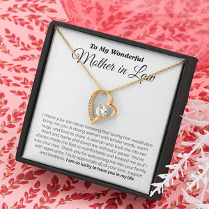 To My Wonderful Mother In Law | I Am So Lucky To Have You In My Life | Jewelry | C30025TG, C30025TR, lx-C30025, PB23-WOOD, PROD-2074744, PT-781, TNM-1, USER-43062 | TageUnlimited