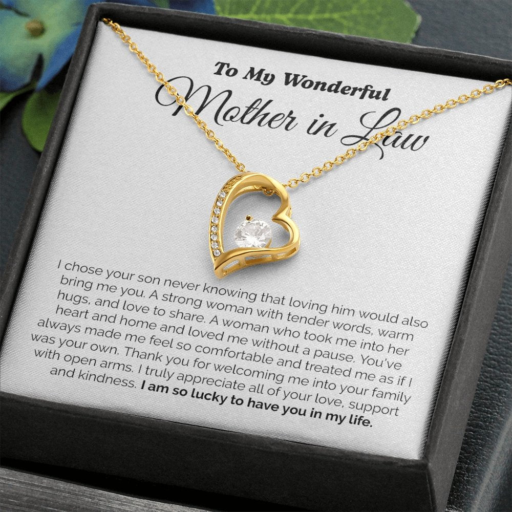 To My Wonderful Mother In Law | I Am So Lucky To Have You In My Life | Jewelry | C30025TG, C30025TR, lx-C30025, PB23-WOOD, PROD-2074744, PT-781, TNM-1, USER-43062 | TageUnlimited
