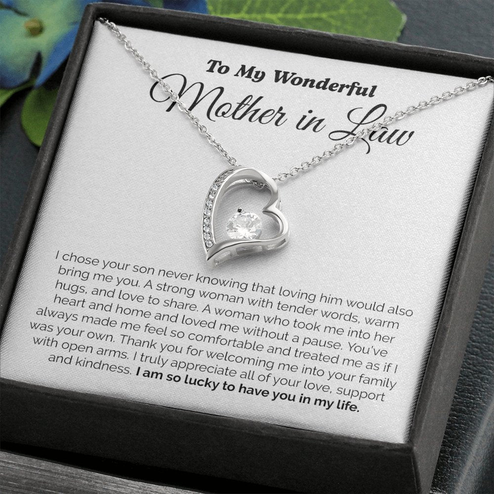 To My Wonderful Mother In Law | I Am So Lucky To Have You In My Life | Jewelry | C30025TG, C30025TR, lx-C30025, PB23-WOOD, PROD-2074744, PT-781, TNM-1, USER-43062 | TageUnlimited